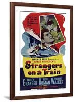 STRANGERS ON A TRAIN-null-Framed Art Print