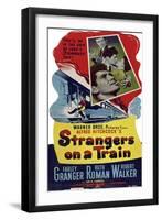 STRANGERS ON A TRAIN-null-Framed Art Print