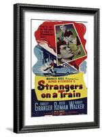 STRANGERS ON A TRAIN-null-Framed Art Print