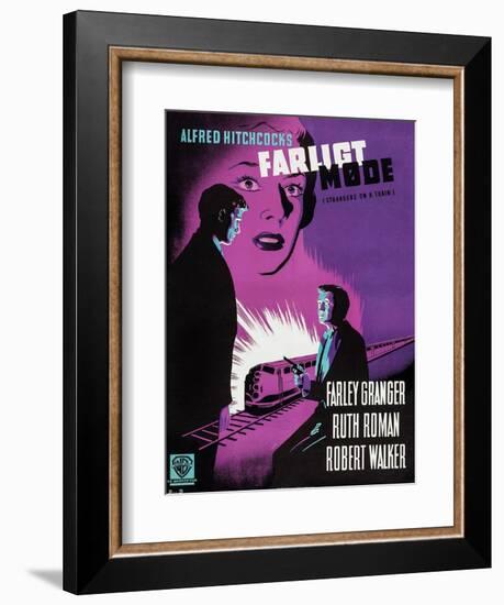 Strangers on a Train-null-Framed Art Print