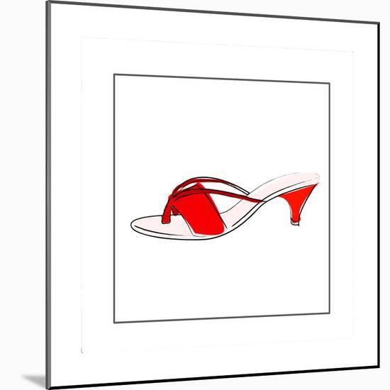 Strap Sandals Heel-null-Mounted Premium Giclee Print