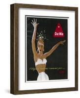 Strapless Bra Advert-null-Framed Art Print