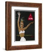 Strapless Bra Advert-null-Framed Art Print