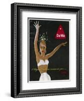 Strapless Bra Advert-null-Framed Art Print