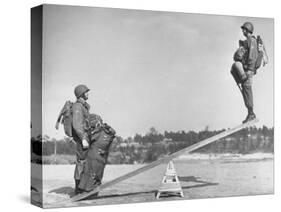 Strapping More Equipment to Trooper Who Wears "General Purpose Bag", Adds 125 lbs More Weight-Hank Walker-Stretched Canvas