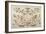 Strapwork Cartouche Associated with the Set of His Roman Views (Pen and Brown Ink with Brown Wash o-Sebastian Vrancx-Framed Giclee Print