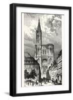 Strasbourg Cathedral, France-null-Framed Giclee Print