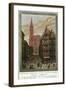 Strasbourg, France - View of Crowded Streets and Cathedral, Alsace and Lorraine Railways, c.1920-Lantern Press-Framed Art Print