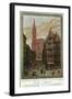 Strasbourg, France - View of Crowded Streets and Cathedral, Alsace and Lorraine Railways, c.1920-Lantern Press-Framed Art Print