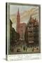 Strasbourg, France - View of Crowded Streets and Cathedral, Alsace and Lorraine Railways, c.1920-Lantern Press-Stretched Canvas