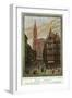 Strasbourg, France - View of Crowded Streets and Cathedral, Alsace and Lorraine Railways, c.1920-Lantern Press-Framed Art Print