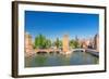 Strasbourg, Medieval Bridge Ponts Couverts. Alsace, France.-g215-Framed Photographic Print