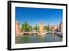 Strasbourg, Medieval Bridge Ponts Couverts. Alsace, France.-g215-Framed Photographic Print