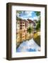 Strasbourg, Water Canal in Petite France Area, Unesco Site. Alsace.-stevanzz-Framed Photographic Print