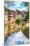 Strasbourg, Water Canal in Petite France Area, Unesco Site. Alsace.-stevanzz-Mounted Photographic Print