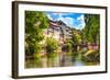 Strasbourg, Water Canal in Petite France Area, Unesco Site. Alsace.-stevanzz-Framed Photographic Print