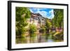 Strasbourg, Water Canal in Petite France Area, Unesco Site. Alsace.-stevanzz-Framed Photographic Print