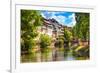 Strasbourg, Water Canal in Petite France Area, Unesco Site. Alsace.-stevanzz-Framed Photographic Print