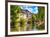 Strasbourg, Water Canal in Petite France Area, Unesco Site. Alsace.-stevanzz-Framed Photographic Print