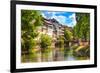 Strasbourg, Water Canal in Petite France Area, Unesco Site. Alsace.-stevanzz-Framed Photographic Print