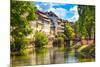 Strasbourg, Water Canal in Petite France Area, Unesco Site. Alsace.-stevanzz-Mounted Photographic Print