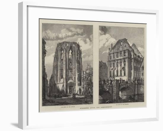 Strasburg after the Bombardment-Henry William Brewer-Framed Giclee Print