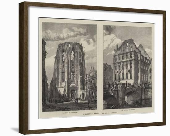 Strasburg after the Bombardment-Henry William Brewer-Framed Giclee Print