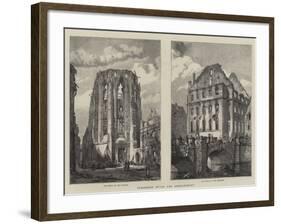 Strasburg after the Bombardment-Henry William Brewer-Framed Giclee Print