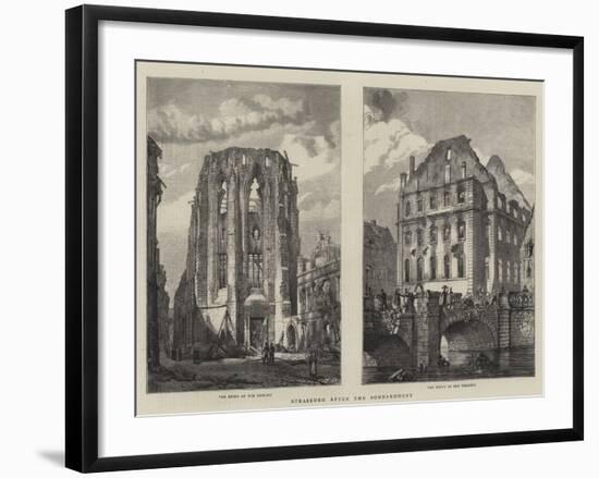 Strasburg after the Bombardment-Henry William Brewer-Framed Giclee Print