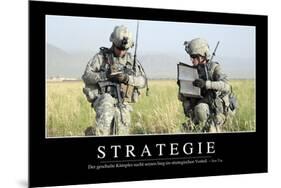 Strategie: Motivationsposter Mit Inspirierendem Zitat-null-Mounted Premium Photographic Print