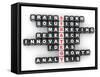 Strategy, Crossword Fromblocks with Letters-maxxyustas-Framed Stretched Canvas