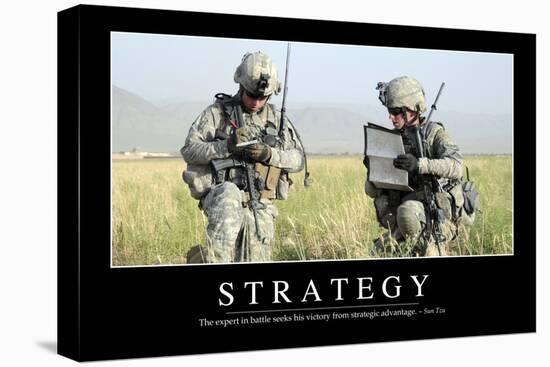 Strategy: Inspirational Quote and Motivational Poster-null-Stretched Canvas