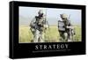 Strategy: Inspirational Quote and Motivational Poster-null-Framed Stretched Canvas