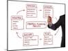 Strategy Management Planning Process Flow Chart-Flynt-Mounted Art Print