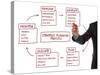 Strategy Management Planning Process Flow Chart-Flynt-Stretched Canvas
