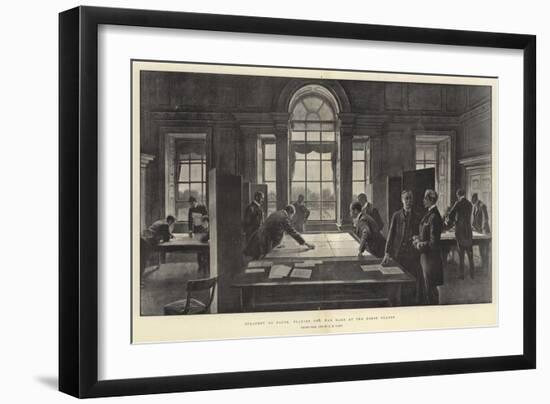 Strategy on Paper, Playing the War Game at the Horse Guards-Henry Marriott Paget-Framed Giclee Print