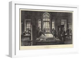 Strategy on Paper, Playing the War Game at the Horse Guards-Henry Marriott Paget-Framed Giclee Print