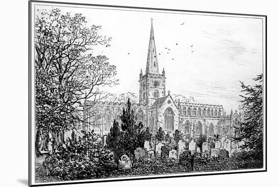 Stratford Church as Seen from the North, Stratford-Upon-Avon, Warwickshire, 1885-Edward Hull-Mounted Giclee Print