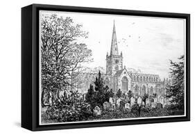 Stratford Church as Seen from the North, Stratford-Upon-Avon, Warwickshire, 1885-Edward Hull-Framed Stretched Canvas