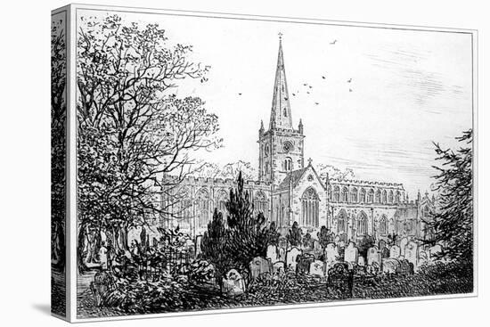 Stratford Church as Seen from the North, Stratford-Upon-Avon, Warwickshire, 1885-Edward Hull-Stretched Canvas