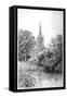 Stratford Church as Seen from the River, Stratford-Upon-Avon, Warwickshire, 1885-Edward Hull-Framed Stretched Canvas