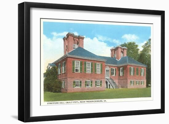 Stratford Hall, Fredericksburg, Virginia-null-Framed Art Print