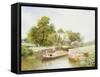 Stratford Lock-Arthur Claude Strachan-Framed Stretched Canvas