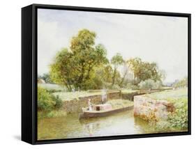 Stratford Lock-Arthur Claude Strachan-Framed Stretched Canvas