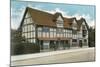 Stratford, Shak's House-null-Mounted Art Print