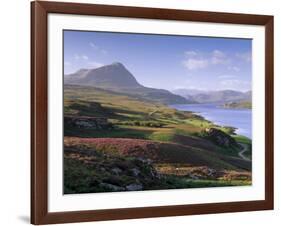 Strathmore Valley, Loch Hope and Ben Hope, 927M, Sutherland, Highland Region, Scotland, UK-Patrick Dieudonne-Framed Photographic Print