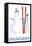 Stratton Mountain, Vermont, Snowman with Skis-Lantern Press-Framed Stretched Canvas