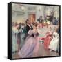 Strauss and Lanner, the Ball, 1906-Charles Wilda-Framed Stretched Canvas