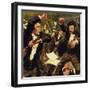 Strauss Met Three Other Violinists, But They Came to Blows at a Concert-null-Framed Giclee Print