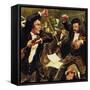 Strauss Met Three Other Violinists, But They Came to Blows at a Concert-null-Framed Stretched Canvas